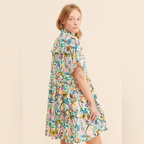 Vibeka Ruffle Mini Dress Ro’s Garden - Picture 2 of 4